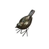 BIRD HOLIDAY DECOR ANTIQUE GOLD 4"