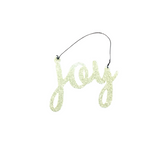 GLITTERED "JOY" ORNAMENT HOME DECOR GOLD