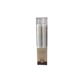 SET OF 2 SPIRAL LED TAPER CANDLES HOLIDAY DECOR WHITE 9.75