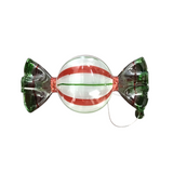 GLASS CANDY ORNAMENT #1 HOLIDAY DECOR RED/GREEN