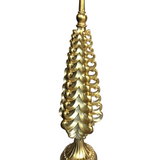RESIN CHRISTMAS TREE HOLIDAY DECOR SILVER&GOLD 20"