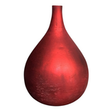 GLASS LONG NECK BOTTLE VASE HOLIDAY DECOR
