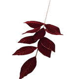 LEAF STEM HOLIDAY DECOR RED 29"