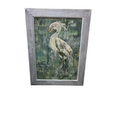 SEASPRAY HERON ART GRAY/GREEN/WHITE 32 X 44