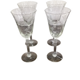 Princess House SET OF 4 WINE GLASSES CRYSTAL