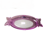 WATERFORD BY MARQUIS OVAL PLATTER CRYSTAL PINK 12"