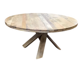 ROUND TABLE DINING TABLE BROWN