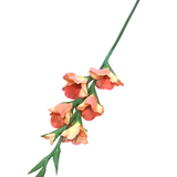 REAL TOUCH GLADIOLUS FLORAL/GREENERY ORANGE 34"