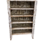 WITH 5 SHELVES BOOKCASE WHITEWASH 52.5H X 33.5W X 12.5D