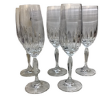 SET OF 5 CHAMPAGNE STEMWARE 8.5