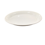 OVERSIZED OVAL BEADED PLATTER HOME ACCESSORIES WHITE 2.5"H X 21"W X 17.5D