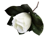 MAGNOLIA STEM FLORAL/GREENERY WHITE 17"