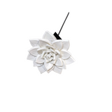 RESIN FLOWER #1 FLORAL/GREENERY WHITE 9.25