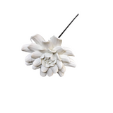 RESIN FLOWER #2 FLORAL/GREENERY WHITE 9.25