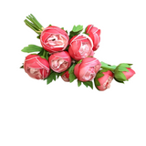 REAL TOUCH RANUNCULUS BUNDLE (10 STEMS) FLORAL/GREENERY ROSE 15"