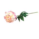 REAL TOUCH PEONY STEM FLORAL/GREENERY CORAL 21.5