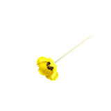 REAL TOUCH MINI POPPY STEM FLORAL/GREENERY YELLOW 11"