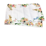 POTTERY BARN FLORAL DESIGN BUNNY RUNNER HOLIDAY DECOR