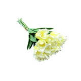 REAL TOUCH PARROT TULIP BUNDLE (12 STEMS) FLORAL/GREENERY YELLOW 13"