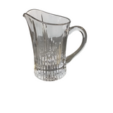HEAVY OLD FASHIONED PITCHER CRYSTAL 8"H