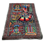 PERUVIAN HANDMADE/HANDWOVEN THROW HOME DECOR MULTICOLOR 40 X 26