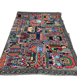 PERUVIAN HANDMADE/HANDWOVEN THROW HOME DECOR MULTICOLOR 43 X 60