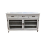 WITH 3 DRAWERS/2 DOORS BUFFET CREAM 36H x 58W x 19D