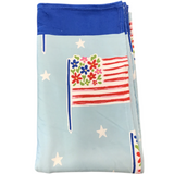 AMERICAN BLOOM BEACH TOWEL HOME ACCESSORIES RED/BLUE/WHITE 39 X 70