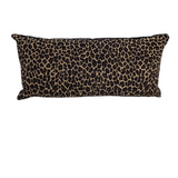 LUMBAR WITH LEOPARD PRINT PILLOW 23 X 11