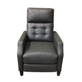 LEATHER LOOK RECLINER GRAY 42H X 28W X 36D
