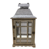 MEDIUM CLASSIC SCAPE LANTERNS LAMP/LIGHTING NATURAL WOOD 25H X 14W
