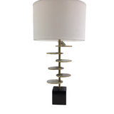WITH SHADE LAMP/LIGHTING BLACK/GOLD/WHITE 27"H