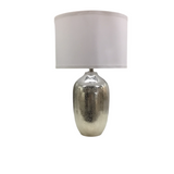 CERAMIC WITH SHADE LAMP/LIGHTING SILVER/WWHITE 24.5H