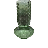 GLASS VASE HOME DECOR GREEN 15H