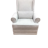 MANUAL/WITH LUMBAR PILLOW RECLINER WHITE 42H X 34W X 36D