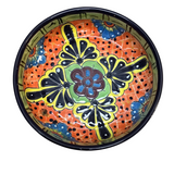 MEXICAN TALAVERA BOWL HOME DECOR MULTICOLOR 3"H X 11" DIAM..
