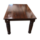SOLID WOOD CUSTOM DINING TABLE BROWN 30H X 62W X 41D
