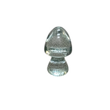 VINTAGE BULLICANTE CLEAR BUBBLES MUSHROOM PAPERWEIGHT CRYSTAL 6"