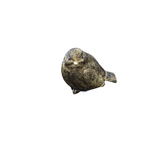 TEXTURED RESIN SITTING BIRD HOME DECOR BROWN/GOLD 3.75"