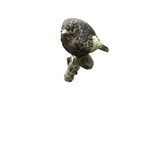 TEXTURED RESIN BIRD ON BRANCH HOME DECOR BROWN/GOLD 4"