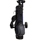 ULTRA BLK MEN'S GOLF CLUBS X10 W/BAG OUTDOOR/PATIO BLACK/SILVER