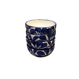 SET OF 4 SMALL HANDPAINTED BOWLS DINNERWARE BLUE/WHITE 3H X 6 DIAM..