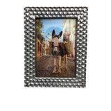 PEWTER MEXICAN PICTURE FRAME HOME DECOR 6.5 X 8.5