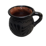TALAVERA JARRITO MUG DINNERWARE BLACK 4"H