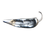 NAMBE METAL CHILI/PAPER WEIGHT HOME DECOR SILVER 6"