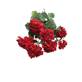 GERANIUM SPRAY FLORAL/GREENERY RED 24"