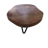 METAL LEGS/LIVE EDGE WOOD PLANT STAND HOME ACCESSORIES 4H x 8 Diam…