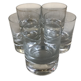 5 WHISKEY GLASSES CRYSTAL 4"