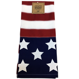 AMERICAN FLAG EMBELLISHED DISHTOWEL LINENS