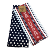 USA STARS & STRIPES DISHTOWEL SET OF 2 LINENS